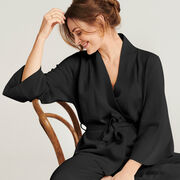 Loungewear cardigan merinoull Jenny Skavlan, black Loungewear cardigan merinoull Jenny Skavlan, black, hi-res